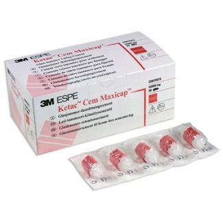 Ketac-Cem Maxicap Refill Package - Glass Ionomer Luting Cement, 50 Maxicaps