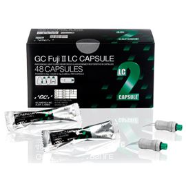 purchase cheap GC Fuji II LC A2 Capsules 48/Pk. Light-Cure Resin Reinforced Glass Ionomer on dental online shop