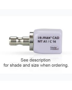 IPS e.max CAD MT(Medium Translucency) ceramic milling Blocks, Shade A3, size