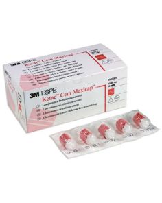 Ketac-Cem Maxicap Refill Package - Glass Ionomer Luting Cement, 50 Maxicaps